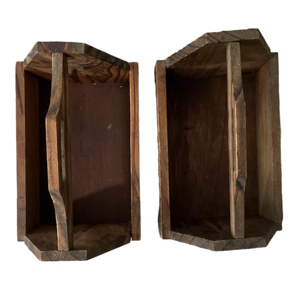 Vintage Rustic Small Wooden Crates With Handles Farmhouse Cottagecore Milk Eggs - Picture 6 of 9